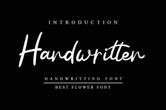 Handwritten K_IN Studio font preview