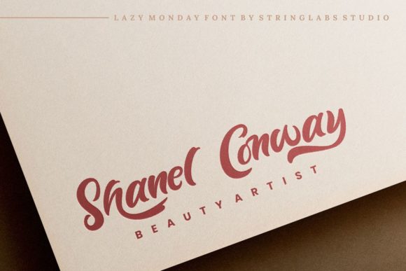 Lazy Monday Font PNG with transparent background - Preview 6