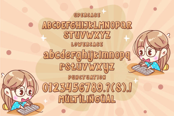 Mighty Time Font PNG with transparent background - Preview 3