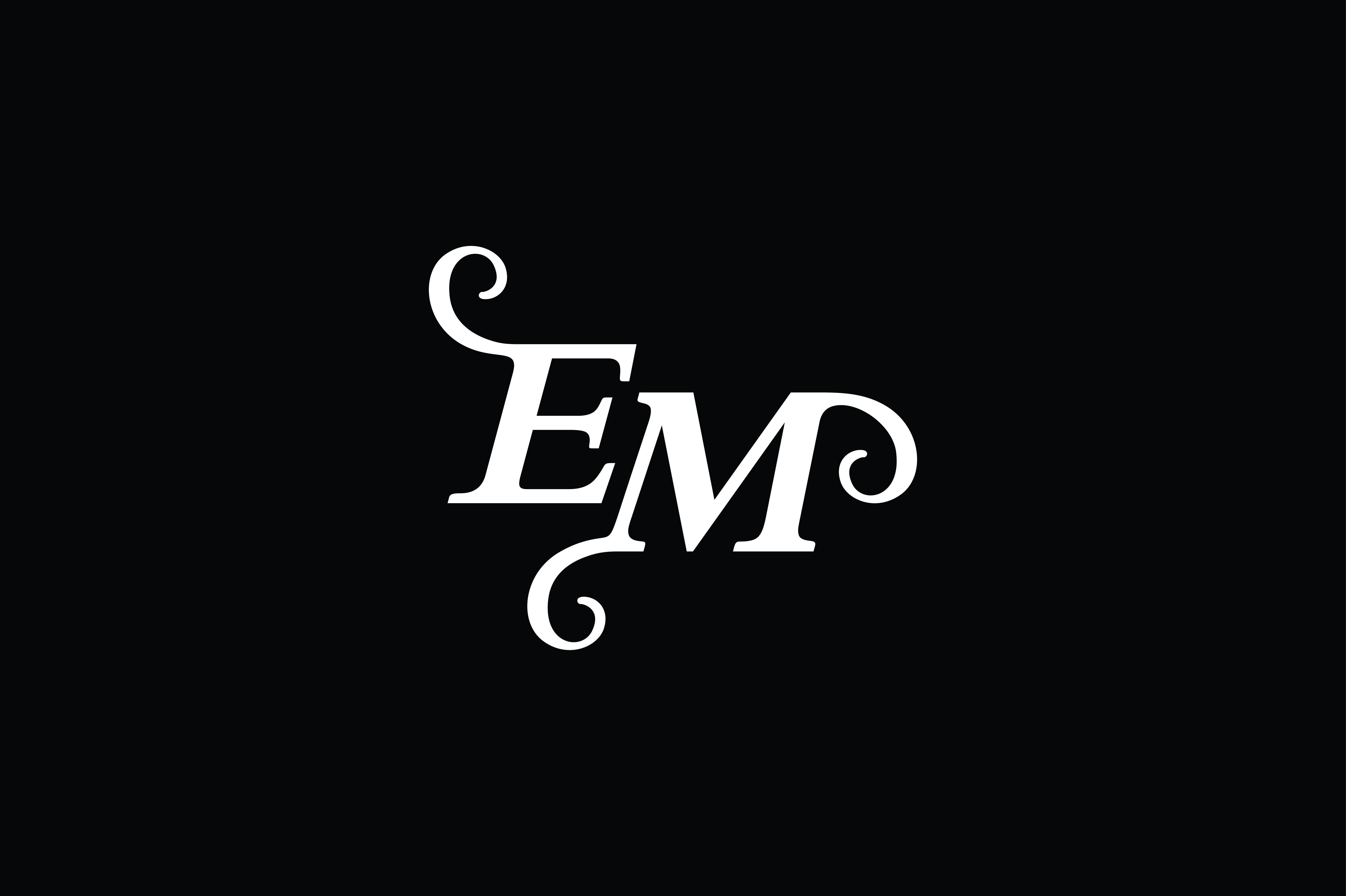 Monogram EM Logo V2 Graphic by Greenlines Studios · Creative Fabrica