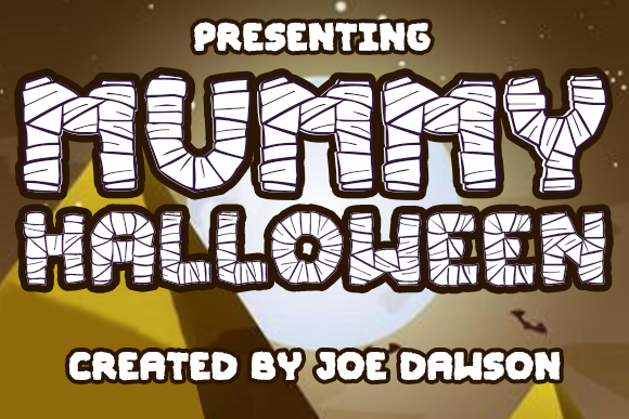 Mummy Halloween Font PNG with transparent background - Preview 3