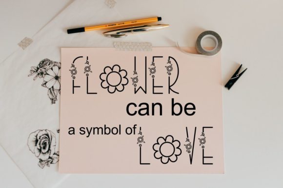 Buffalor Flower Font - Preview 2