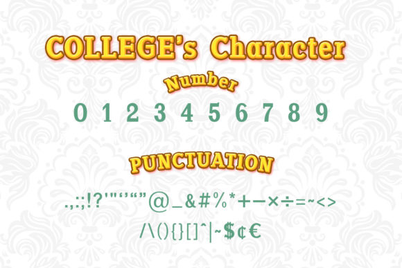 College Font - Preview 2