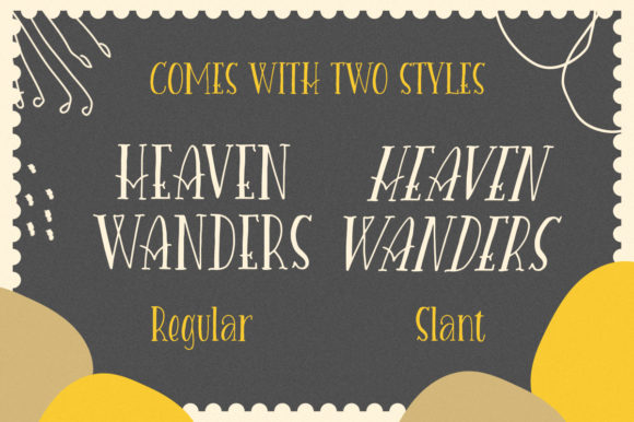 Heaven Wanders Font - Preview 1