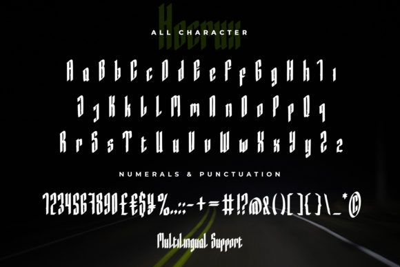 Hocrux Font PNG with transparent background - Preview 6