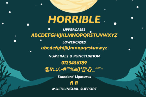 Horrible Font - Preview 4