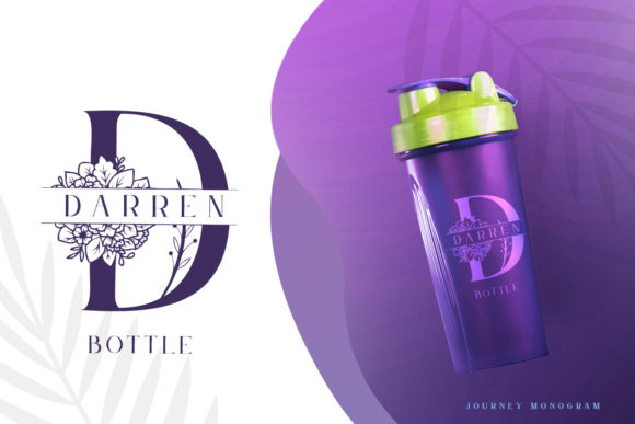 Journey Monogram Font PNG with transparent background - Preview 3