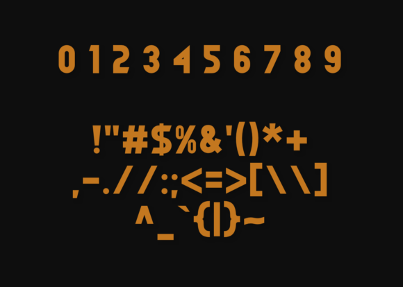 Monorealis Font PNG with transparent background - Preview 4