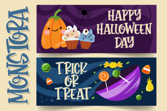 Monstora Font PNG with transparent background - Preview 2