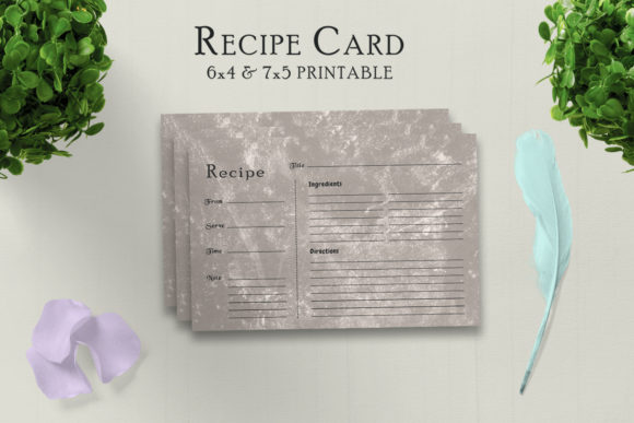 Muddy Recipe Card Printable V31