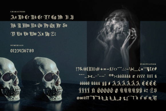 Old Charlotte Font PNG with transparent background - Preview 1
