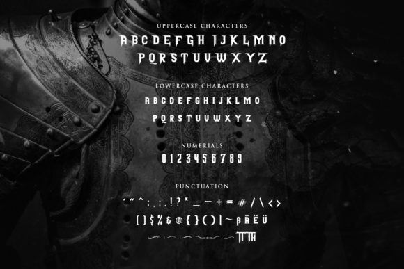 Pattrious Font PNG with transparent background - Preview 1