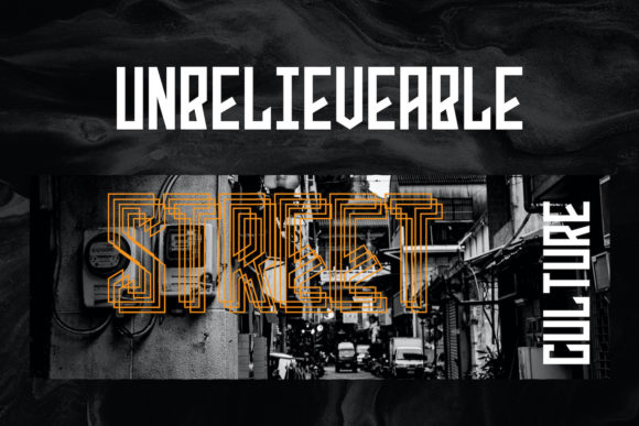 Phoenix Squad Font PNG with transparent background - Preview 2