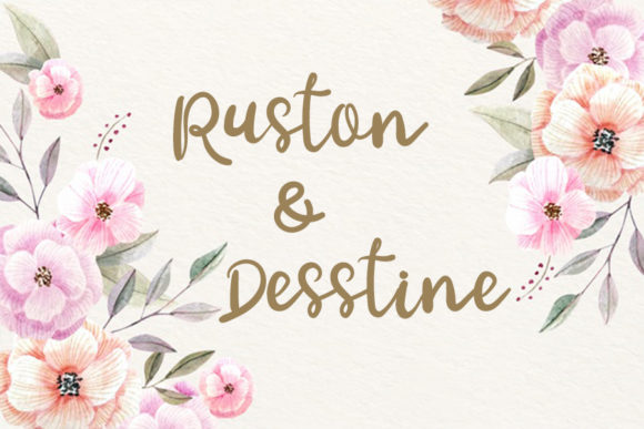 Rebbeca Font PNG with transparent background - Preview 4