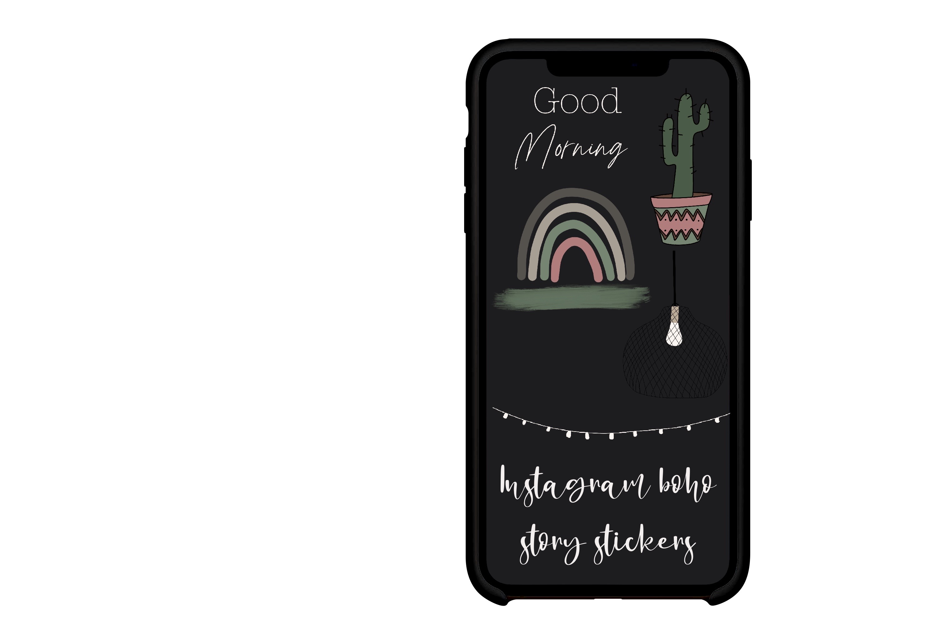 Instagram Boho Story Stickers Graphic by Illustration Tribe · Creative ...