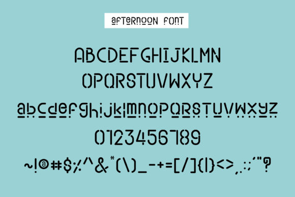 Afternoon Font - Preview 6