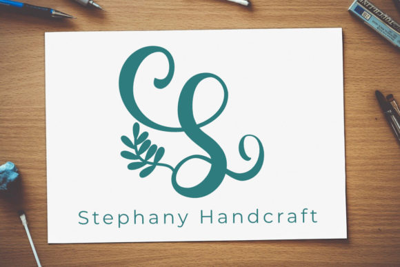 Albanian Olive Monogram Font - Preview 2