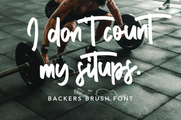 Backers Font - Preview 2
