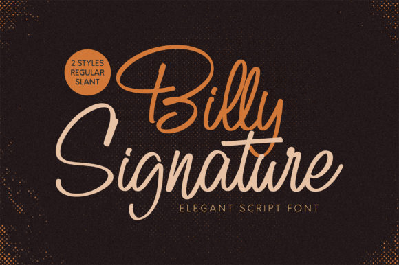 Billy Signature Font - Preview 3