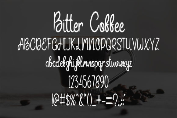 Bitter Coffee Font - Preview 3