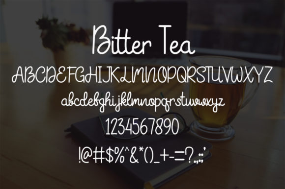 Bitter Tea Font - Preview 3