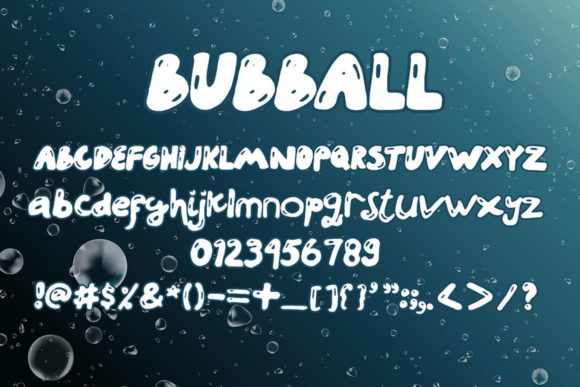 Bubball Font - Preview 2