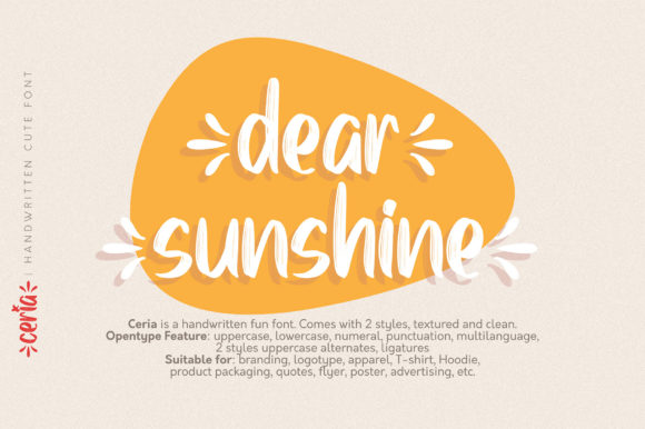 Ceria Font - Preview 1