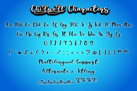 Chilwell Font PNG with transparent background - Preview 4