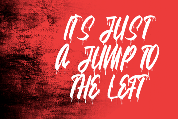 Drippy Message Font - Preview 1