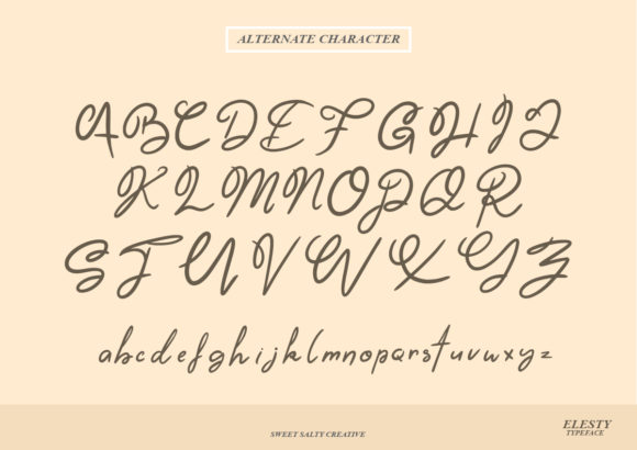 Elesty Font PNG with transparent background - Preview 6