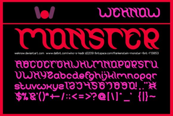 Frankenstein Font - Preview 1