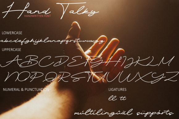 Hand Talky Font - Preview 6