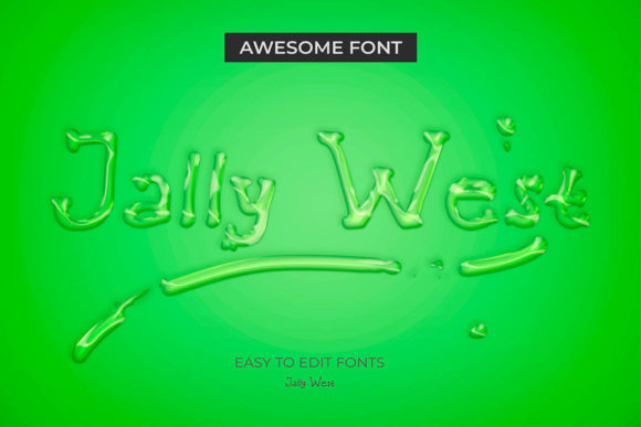 Jally West Font PNG with transparent background - Preview 3