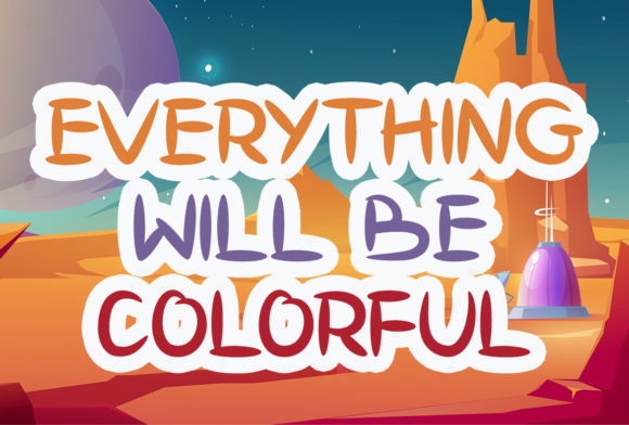 Little Aliens Font font preview - 3