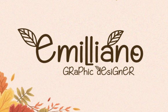 Lovely Autumn Font PNG with transparent background - Preview 1