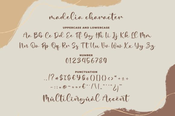 Madelia Font PNG with transparent background - Preview 5
