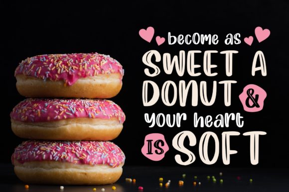 Magic Donut Font PNG with transparent background - Preview 1