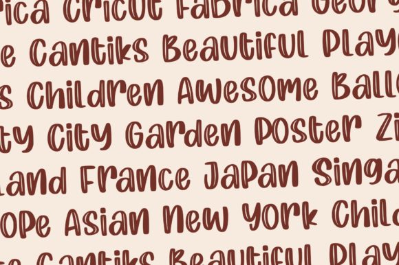 Magic Donut Font PNG with transparent background - Preview 4