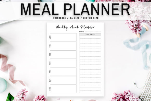 Minimal Meal Planner Printable Template