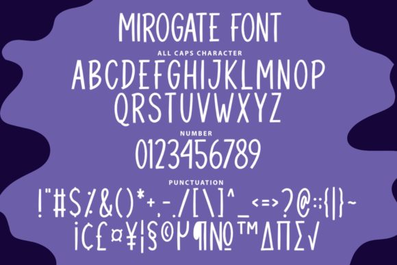 Mirogate Font PNG with transparent background - Preview 2