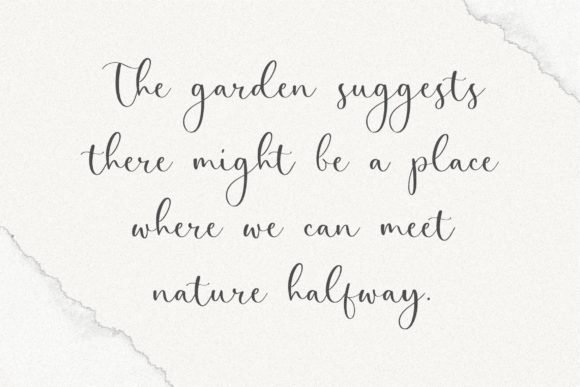 Perfect Garden Font PNG with transparent background - Preview 1