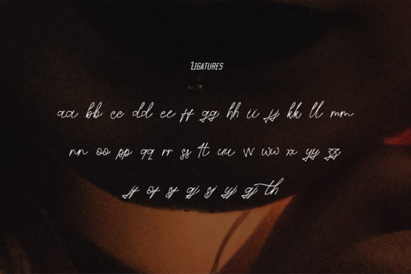 Rosanthie Font PNG with transparent background - Preview 4