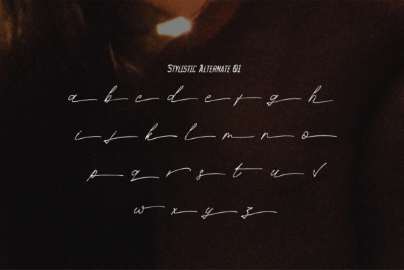 Rosanthie Font PNG with transparent background - Preview 5