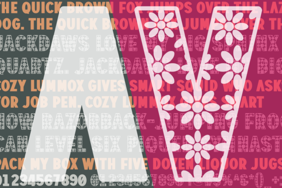 Avarex Flower Font - Preview 2