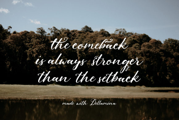Dellamina Font - Preview 6