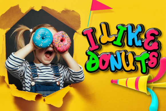 Donad Font PNG with transparent background - Preview 3