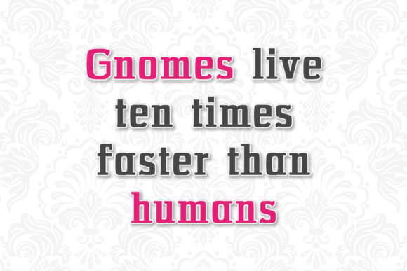 Gnome Font - Preview 3