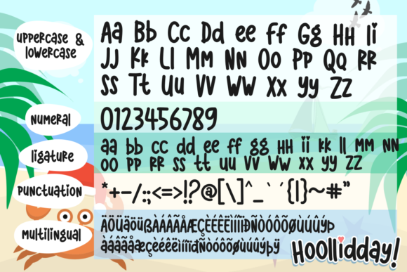 Hoollidday Font - Preview 2