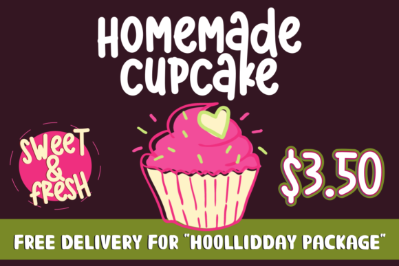 Hoollidday Font - Preview 4