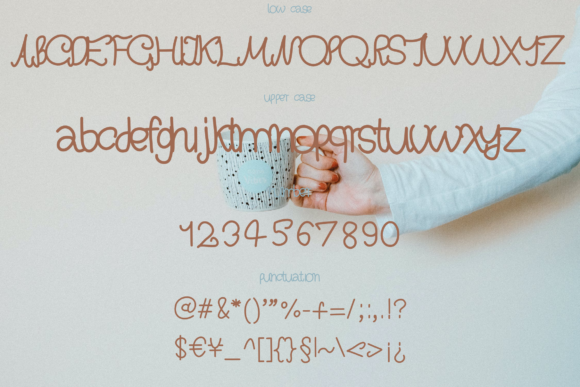 Hot Tea Font PNG with transparent background - Preview 1
